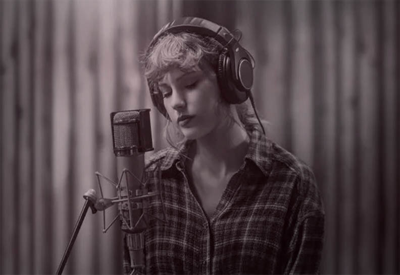 Taylor Swift Recording time photo